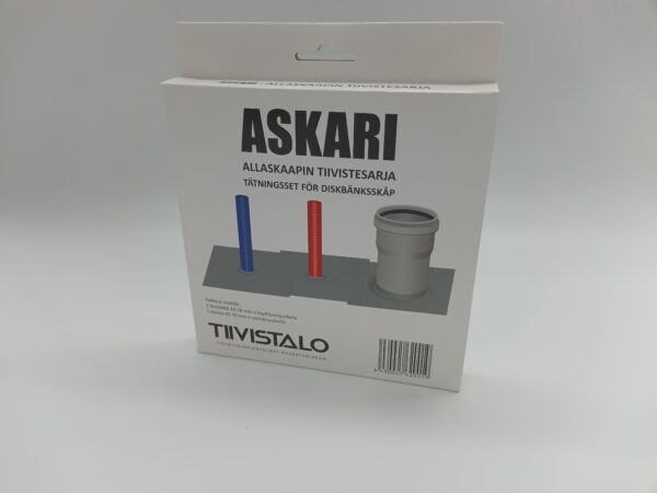 Askari allaskaapin tiivistyssarja, vesi ja viemäriputkelle